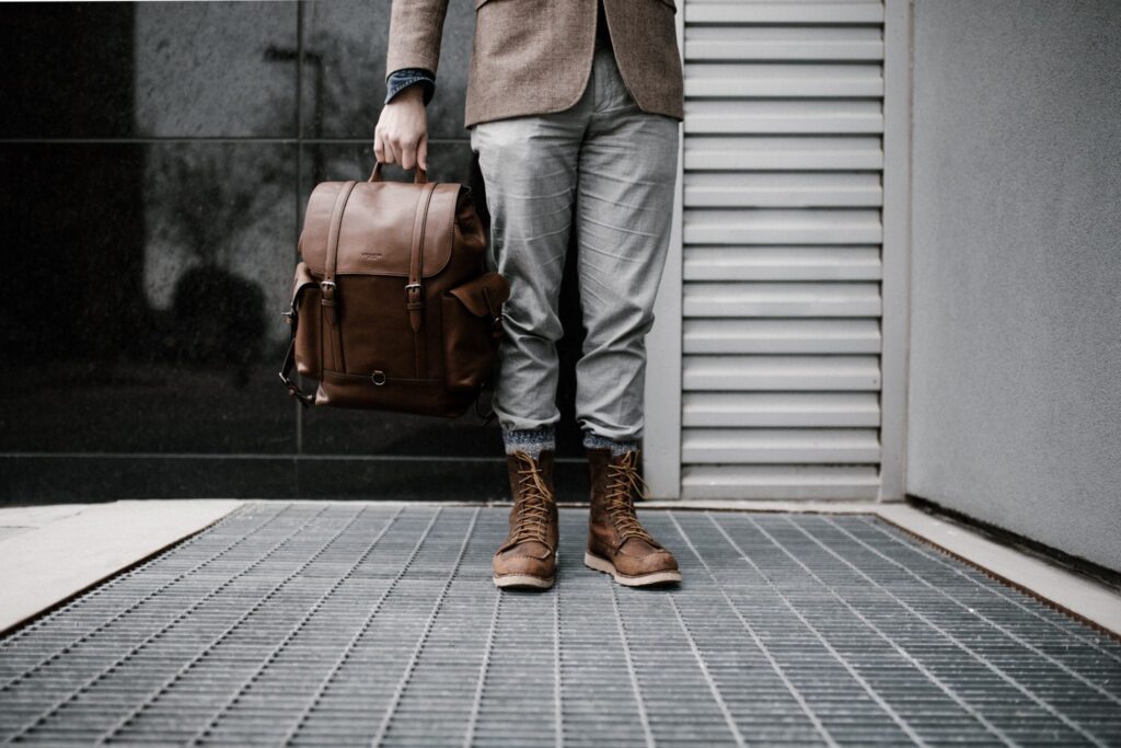 man with a bag